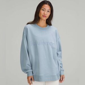 Lululemon Perfectly Oversized Crew Graphic Spell Out (See Measurements)